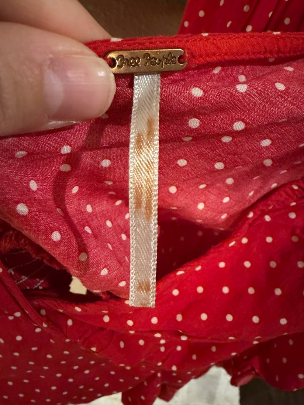 Free People Red Polka Dot Maxi Skirt/Shirt SET - Women - Picture 6 of 6